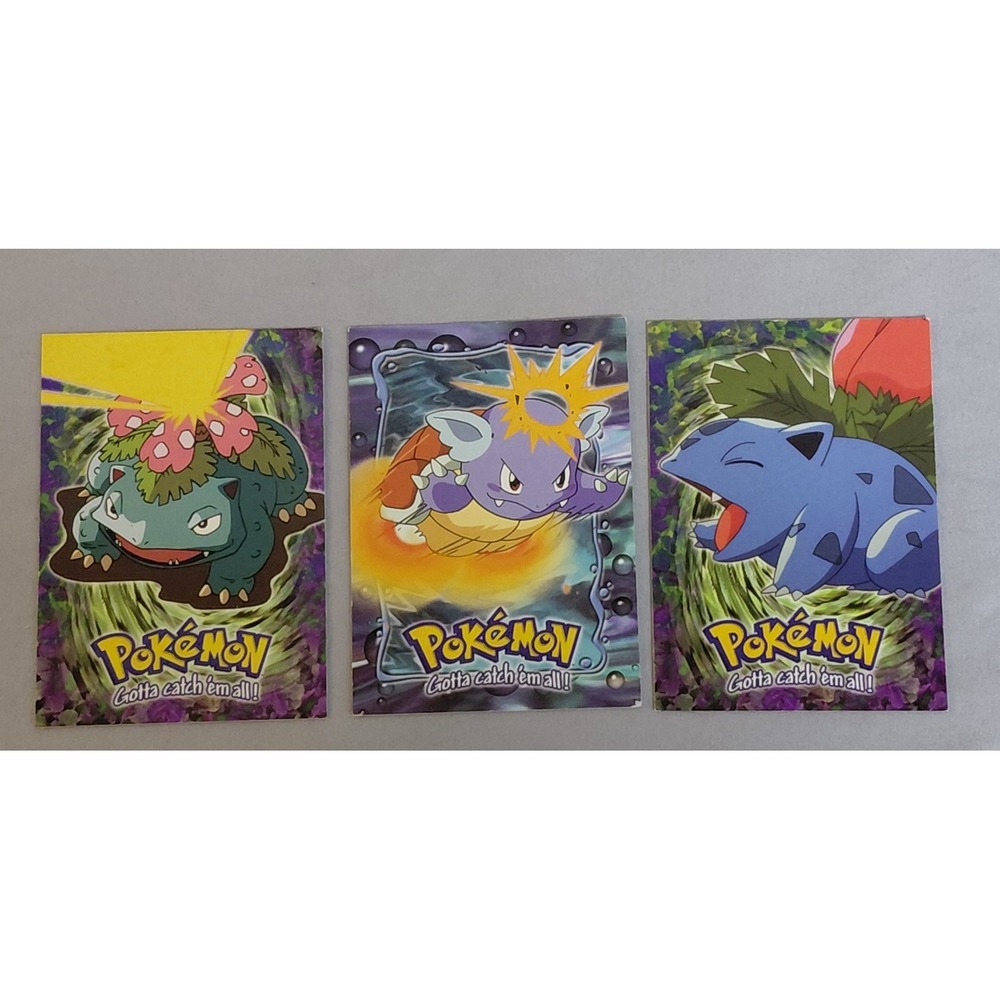 1999 Topps Pokemon First Movie EVOLUTION LOT Venusaur E3 Wartortle E8 Ivysaur E2